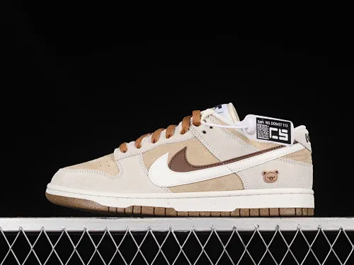 All categories Nk SB Dunk series Nk SB Dunk Low low-top sneakers Nk SB Dunk Low "85" white and brown double hook SB low-top sports and leisure sneakers DO9457-113